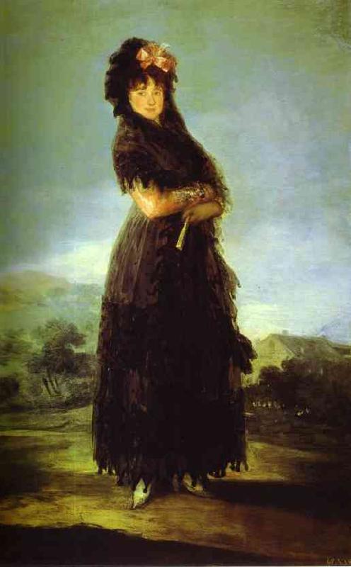 Francisco Jose de Goya Portrait of Mariana Waldstein. Germany oil painting art